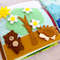 Bear and hedgehog in quiet book