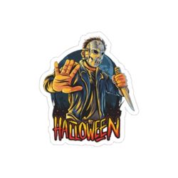 Cool Halloween Vinyl Decal 5x5 inch masked man