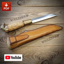 Leather pattern - knife case, knife sheath PDF
