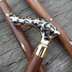 Walking Cane Designer New Designe Victorian Men women wands-brass-walking stick-Wooden Wands-Walking Cane Gift
