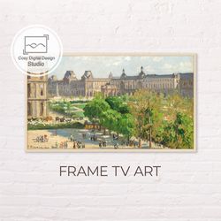 samsung frame tv art | 4k camille pissarro vintage landscape art for the frame tv | oil paintings | instant download
