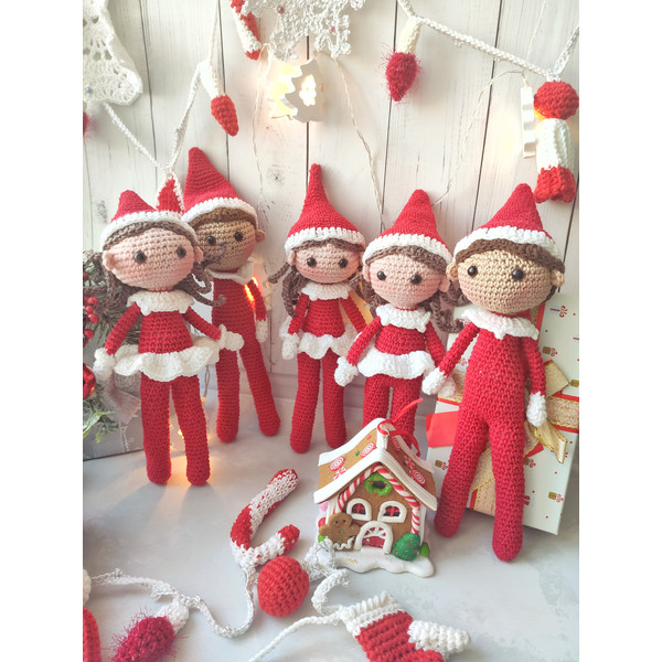 Christmas Elf, Elf Toddler, Crochet Elves, Buddy Elf, Christmas doll 9 inch (20cm)