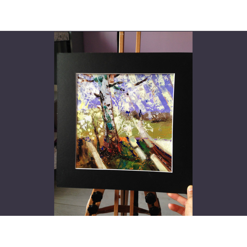 birch tree aspen tree maple tree painting forest original art -17.jpg
