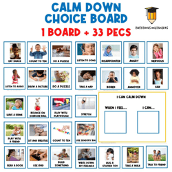 REAL PICTURES: Calm Down Strategies | Visual Aid | Coping Skills | Toddler Behaviour | Emotions | Task Card | Special Ne