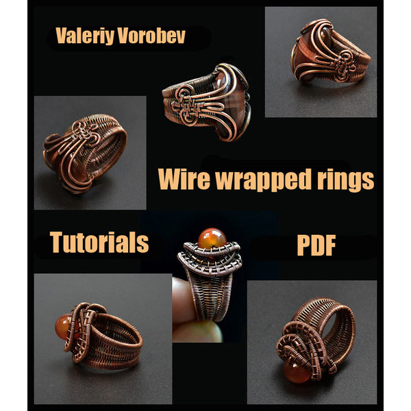 Wire wrapped rings tutorials PDF