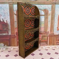 Bookcase for dollhouse handmade.1:12 scale.