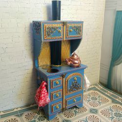 Dollhouse Stove For Cooking.1:12 Scale.