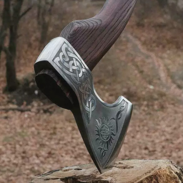 Handmade-Steel-Tomahawk-Axe-Integral Hatchet-Hunting-axe.jpeg