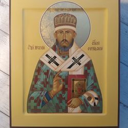 Arseny Bishop of the Urals | Nicholas | Hand-painted icon | Christian icon | Christian | Orthodox icon | Byzantine icon