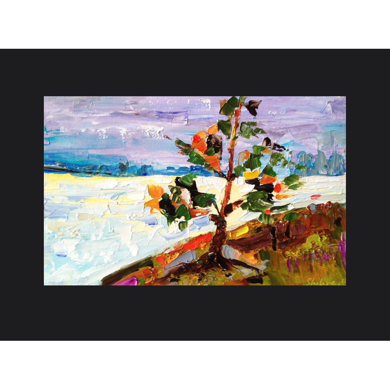 birch tree painting fall origial art --15.jpg