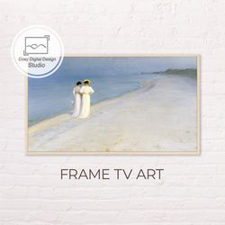 Samsung Frame TV Art | 4k Kroyer Vintage Landscape Art for The Frame TV | Oil paintings | Instant Download