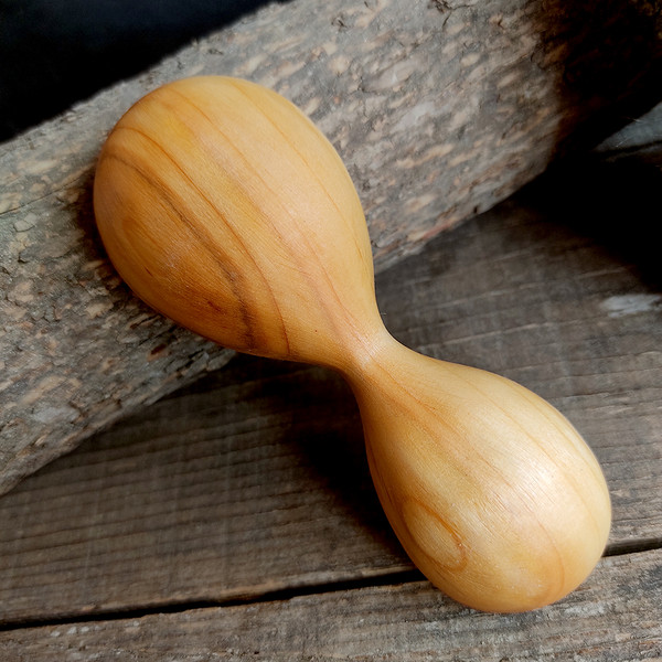 Handmade wooden measuring scoop from natural willow wood - 05