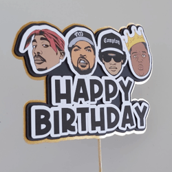 birthday cake topper | hip hop artist | music | rappers | old school music | rap music | new york rap | cali music
