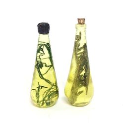 Dollhouse miniature 1:12 Bottles with oil, olive oil bottle, bottle oil