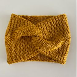 Mustard Headband | Ear Warmers | Knitted Hats | Knitted Headband | Winter Accessories | For Women | Hand Knit