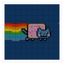 Nyan Cat | Meme Cross Stitich Pattern