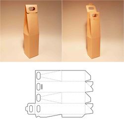 wine bag template, wine bottle bag, alcohol bag, liquor bag, wine box, svg, dxf, pdf, cricut, silhouette, 8.5x11, a4, a3