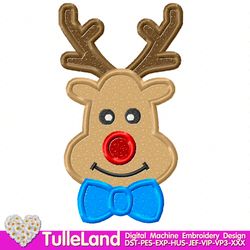 Christmas deer design for boy My first Christmas Deer Design applique for Machine Embroidery