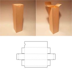 Wine box template, wine bottle box, wine gift box, wine bottle gift box, wine container, SVG, PDF, Cricut, Silhouette