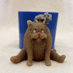 Cat and mouse- silicone mold