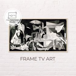 Samsung Frame TV Art | Pablo Picasso - Guernica Vintage Art for Frame TV | Oil paintings | Instant Download