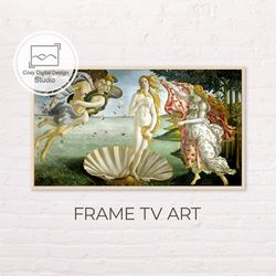 Samsung Frame TV Art | Sandro Botticelli Venus Vintage Art for Frame TV | Oil paintings | Instant Download