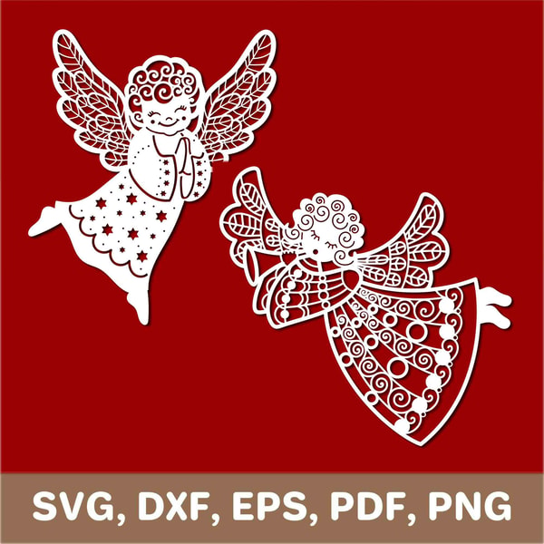 Angel svg, angel dxf, angel png, christmas angel svg, angel | Inspire ...