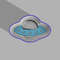 UFO One-piece Bath Bomb Mold STL File