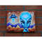 Alien Painting Space Original Art UFO Artwork Fantasy Wall Art Oil Canvas (2)_5.jpg