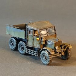 Built model Scammell tractor, 1/72 scale