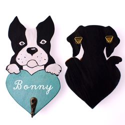 leash holder boston terrier dog lover gift beagle gift, dachshund gift, corgi gift