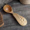 Handmade wooden coffee scoop from natural willow wood - 07