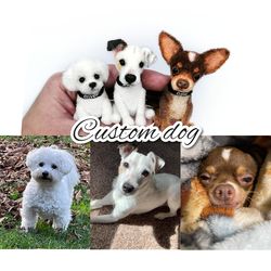 Miniature dog souvenir. Custom Stuffed Dog pitbull, boxer, corgi, yorkshire terrier, poodle, lapdog, chihuahua