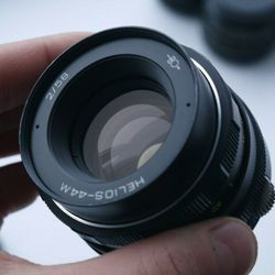 helios 44m 58 mm f/2 m42 boke lens for pentax, zenit vintage decor
