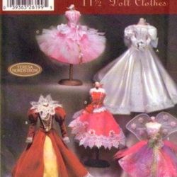 PDF Copy Simplicity 5800 Pattern Clothes for Barbie Doll and Fashion Dolls 11 1\2inch