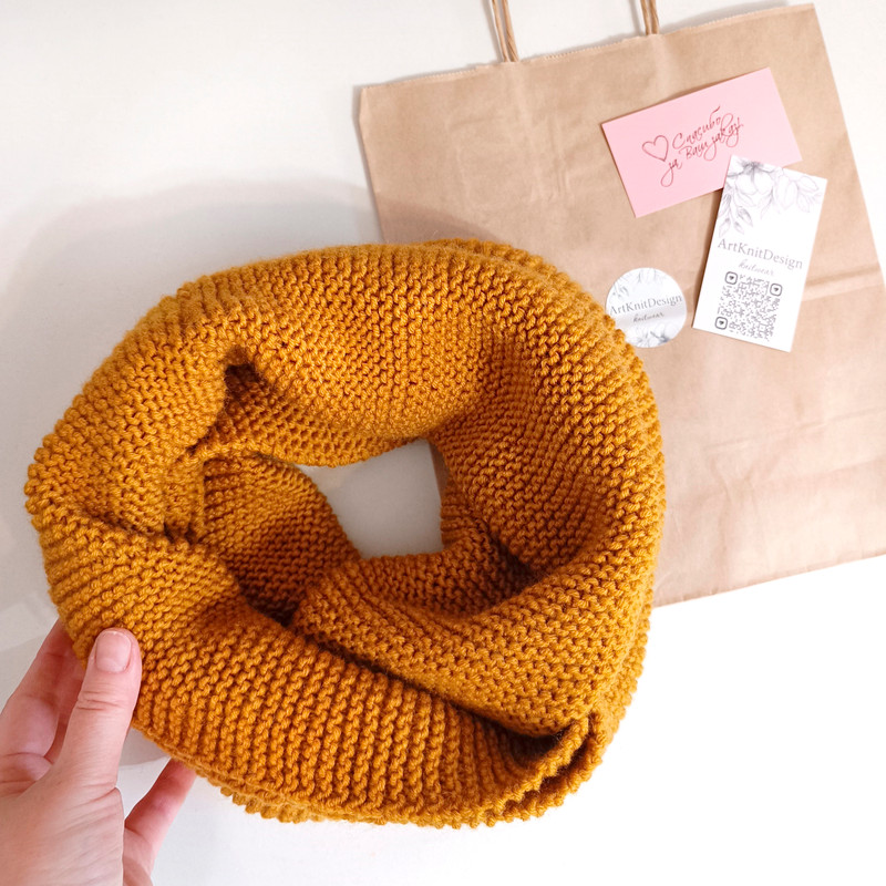 Handknit mens infinity warm wool scarf men neckwarmer Unisex scarf Knit neckwarmer Handknit Snood