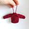 Tiny Christmas Sweater knitting pattern Christmas tree decoration