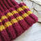 Griffindor ribbed handknit women hat Christmas gift for her Ribbed hat Griffindor hats.jpg
