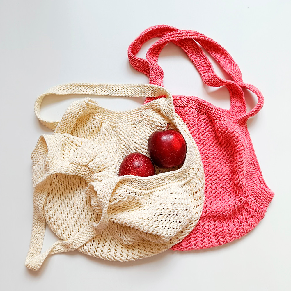 Market Bag Knitting Pattern String bag pattern pdf