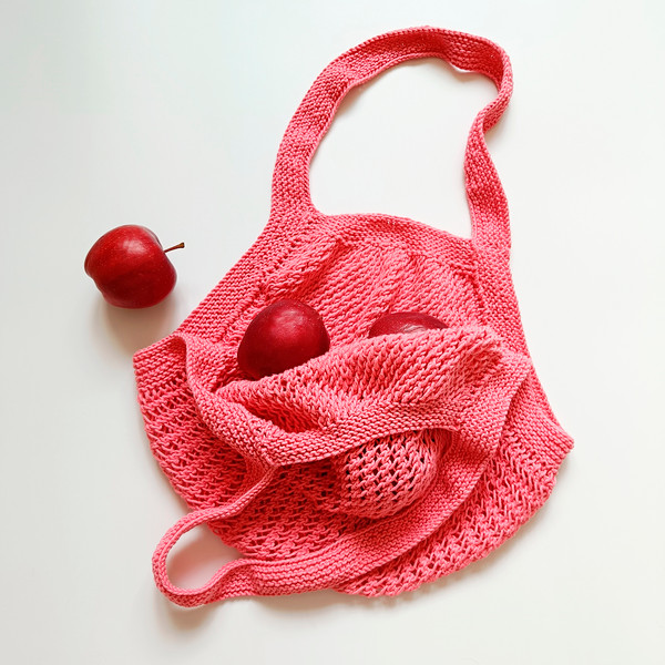 Market Bag Knitting Pattern String bag pattern pdf