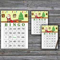 Christmas theme bingo game,Christmas bingo game card,Christmas Bingo Printable,Holiday Bingo Cards,INSTANT DOWNLOAD--62