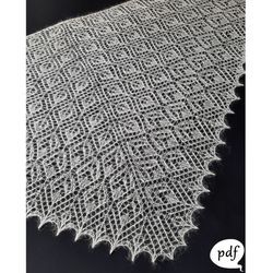 New Goethea Shawl Knitting Pattern Knit Lace Wedding Shawl Wrap Elegant Design