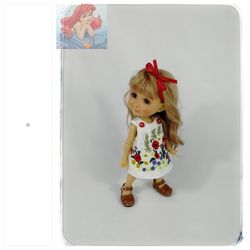 Doll clothes "Poppies 2" for Twinkles Meadow Doll/IrrealDoll, Lati Yellow, Dress Pukifee.For Doll Size: 6 in-6 1/2