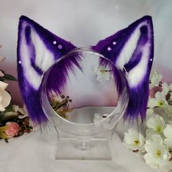 Violet Cat Ears Headband