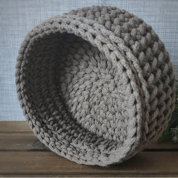 Small-Crochet basket-for-home- color-for cosmetics-for small things-Crochet decor-basket for decoration-home decor-room-decor-home-accessories-home-and-decorati