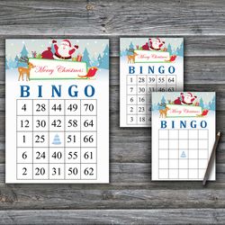 Merry christmas bingo card,Christmas bingo game card,Christmas Bingo Printable,Holiday Bingo Cards,INSTANT DOWNLOAD--97
