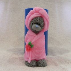 Teddy Bear in a bathrobe - silicone mold