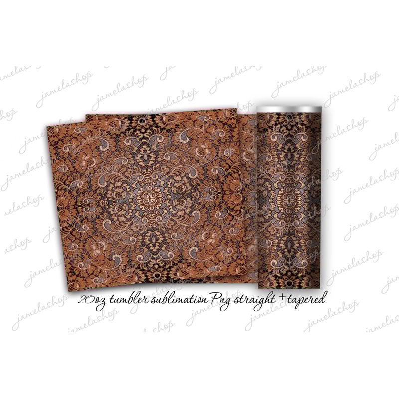 digital tooled leather tumbler design sublimation