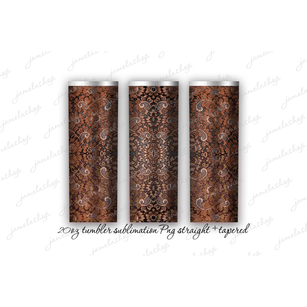 tooled leather tumbler design sublimation png