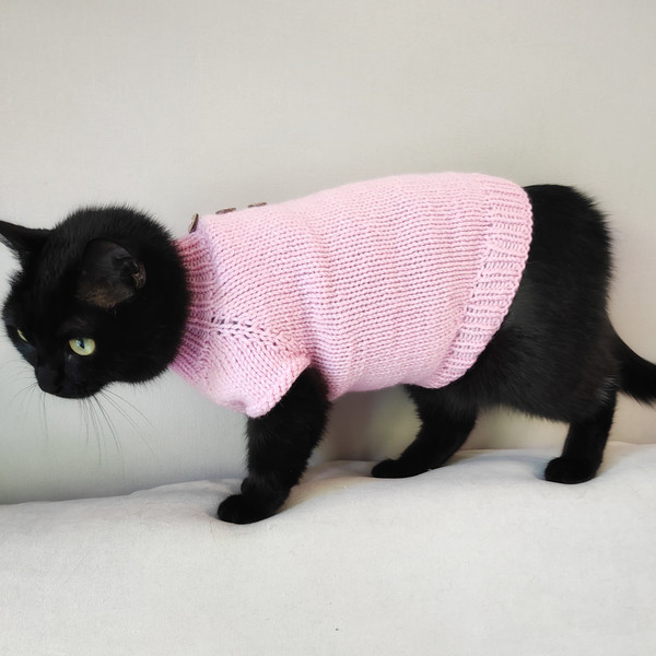 Sweater for cat pet small dog Knit cat clothes Warm pet clot - Inspire ...